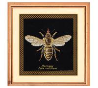 Thea Gouverneur - Kit de point de croix compté - Abeille - Aida Noir - 18 Compter - Pour adultes - 3017.05