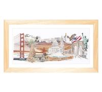 Thea Gouverneur - Kit de point de croix compté - Amérique - Aida - 18 Compter - Pour adultes - 544A