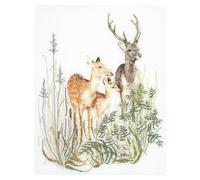 Thea Gouverneur - Kit de point de croix compté - Famille de cerfs - Aida - 16 Compter - Pour adultes - 938A