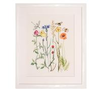 Thea Gouverneur - Kit de point de croix compté - Fleurs sauvages - Lin - 32 Compter - Pour adultes - 577