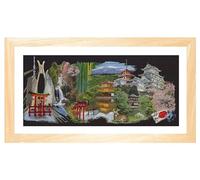 Thea Gouverneur - Kit de point de croix compté - Japon Noir - Aida Noir - 18 Compter - Pour adultes - 548.05
