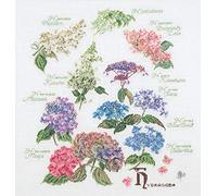 Thea Gouverneur - Kit de point de croix compté - Panneau d'hortensia - Aida - 16 Compter - Pour adultes - 3067A