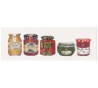 Thea Gouverneur - Kit de point de croix compté - Pot de confiture - Lin - 36 Compter - Pour adultes - 3047