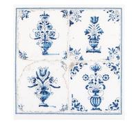 Thea Gouverneur - Kit de point de croix compté - Vases à Fleurs Carreaux Antiques - Lin - 36 Compter - Pour adultes - 483