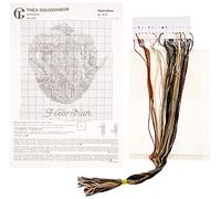 Thea Gouverneur Kit de point de croix Multicolore 13 x 13 cm