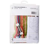 Thea Gouverneur Kit de point de croix Multicolore 60 x 66 cm