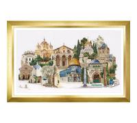 Thea Gouverneur zestaw do haftu krzyżykowego "Jerusalem Evenweave", 79x50cm