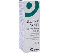 Thea Siccafluid 2,5mg/g Carbomère 974P Gel Ophtalmique Flacon Compte-Gouttes 10ml