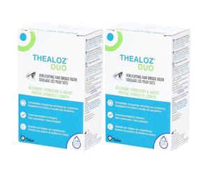 THEALOZ® Duo Gouttes pour les yeux Ophtalmiques 2x2x15 ml