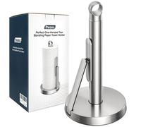 theaoo Porte-Serviettes en Papier Robuste en Acier Inoxydable avec Bras de Tension - Facile à déchirer d'une Seule Main - Distributeur Moderne pour comptoir de Cuisine - Peut contenir Tous Les