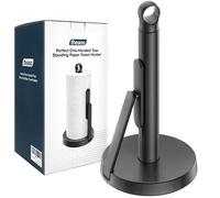 theaoo Porte-Serviettes en Papier Robuste en Acier Inoxydable avec Bras de Tension - Facile à déchirer d'une Seule Main - Distributeur Moderne pour comptoir de Cuisine - Peut contenir Tous Les