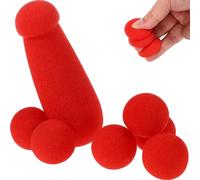 Theaque 1 lot de jouets amusants en éponge avec boules en éponge, accessoires de scène, astuces