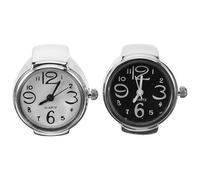 Theaque Lot de 2 petites montres à doigts pour homme et femme