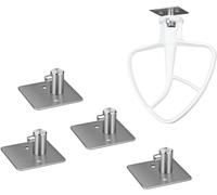 Theaque Lot de 4 supports de fixation pour mixeur Kitchenaid - Crochets en acier inoxydable