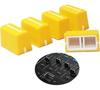 Theaque Lot de 5 boutons de fader universels de rechange pour manette de DJ, console de mixage, Pioneer DJM, DDJ, XDJ, Denon Numark AKAI RANE VESTAX (jaune)