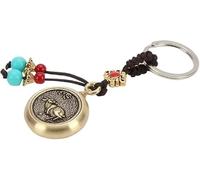 Theaque Porte-clés avec douze signes du zodiaque chinois, breloque animal du zodiaque, porte-bonheur, cadeau, D-Rabbit, taille unique