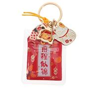 Theaque Porte-clés japonais motif chat porte-bonheur adorable porte-clés japonais Omamori Charm