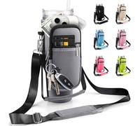 Theaque Sac de transport avec poche pour téléphone portable pour gobelet Stanley de 1200 ml avec poignée et gobelet simple et moderne de 1200 ml - Porte-bouteille d'eau pour accessoires de tasse