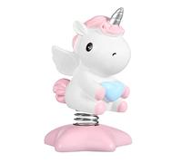 Theaque Statue de licorne en résine pour tableau de bord de voiture - Secouez votre tête pour cuire - Décoration d'intérieur - Décoration d'intérieur