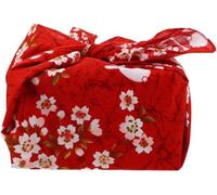Theaque Tissu d'emballage pour bento Furoshiki - Mouchoir de style japonais - Housse bandana pour bento (50 x 50 cm, Rouge)
