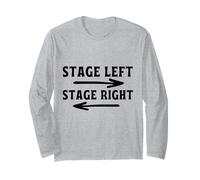 Theater Broadway T-Shirt Musical Acteur de scène Manche Longue