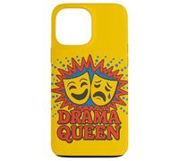 Theater Drama Queen Masques Comédie et Tragédie Visage Design Coque pour iPhone 13 Pro Max