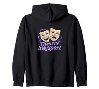 Theater is My Sport Theater Kids Drama Club Art Sweat à Capuche