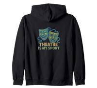 Theater is My Sport Theater Kids Drama Club Art Sweat à Capuche