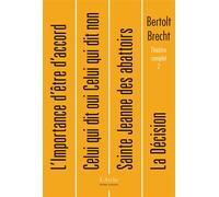 Bertolt Brecht – Théâtre complet, tome 2 – Arche – broché