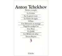 Théâtre complet, tome 3