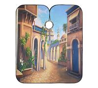 Théâtre De L'Ancienne Babylone Cape De Coupe Imperméable Peignoir Coiffure Anti-Taches Cape De Cheveux Pour Instituts De Beauté Coiffeurs Barbiers 140X168Cm