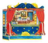 Théâtre de marionnettes à doigts - GOKI - 5 décors - Bleu - Enfant - A partir de 3 ans