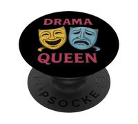 Théâtre Drama Masques Comédie et Tragédie Drame Queen PopSockets PopGrip Adhésif