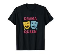 Théâtre Drama Masques Comédie et Tragédie Drame Queen T-Shirt