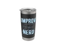 Théâtre Drame Improv Nerd Citation Répétition Audition Acteur Gobelet isotherme en acier inoxydable double paroi