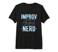 Théâtre Drame Improv Nerd Citation Répétition Audition Acteur T-Shirt Haut de Gamme