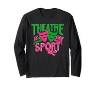 Theatre is My Sport Théâtre Amusant pour Hommes, Enfants, Femmes Manche Longue