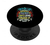 Theatre Life Nerd Acteur Musique Théâtre Auditions Répétitions PopSockets PopGrip Adhésif