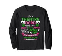 Théâtre Nerd pour Hommes, Femmes, Enfants Manche Longue