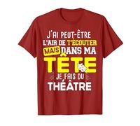 Théâtre Professeur Acteur Actrice Humour Citations Noël T-Shirt, Homme, Canneberge, S