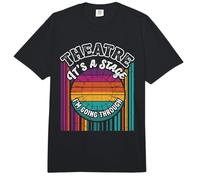 Théâtre rétro C'est Une scène Que Je Passe par Une pièce de théâtre Comfort Colors Adult Heavyweight T-Shirt