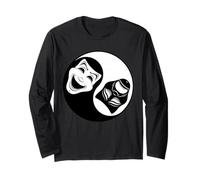 Théâtre Yin Yang - Masques comédie et tragédie Manche Longue