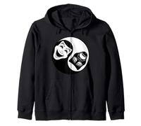 Théâtre Yin Yang - Masques comédie et tragédie Sweat à Capuche