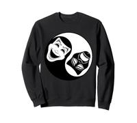 Théâtre Yin Yang - Masques comédie et tragédie Sweatshirt