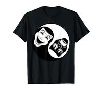 Théâtre Yin Yang - Masques comédie et tragédie T-Shirt