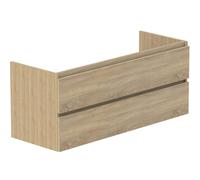 Thebalux beat 45 posé - meuble bas suspendu tiroir bois profil de préhension de la couleur du meuble ribbd navarro chêne 2x 1BE120039RNA