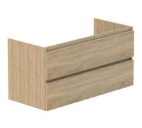 Thebalux beat 45 posé - meuble bas tiroir bois profil de poignée dans la couleur du meuble Ribbd Navarro chêne 2x 1BE100039RNA