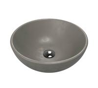 Thebalux Beton Round 2 Vasque - 43x43cm - ronde - béton gris foncé 3OP44002BG2