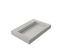 Thebalux lavabo glacier 60cm solid surface 1x cuve sans trou de robinet (doit être percé soi-même) concrete () 3GC60016CC