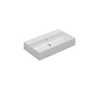 Thebalux lavabo modèle Cube 1x cuve sans trou de robinet 3CB80142KW